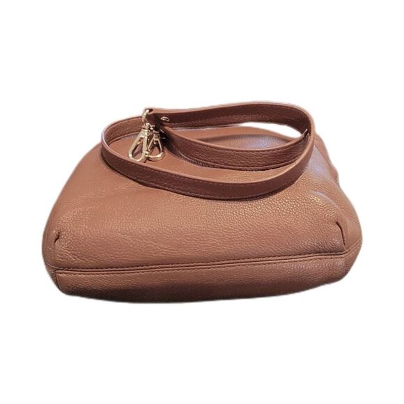 MICHAEL KORS Soft & Supple Leather Brown & Gold Hardware Shoulder Bag - Picture 8 of 9